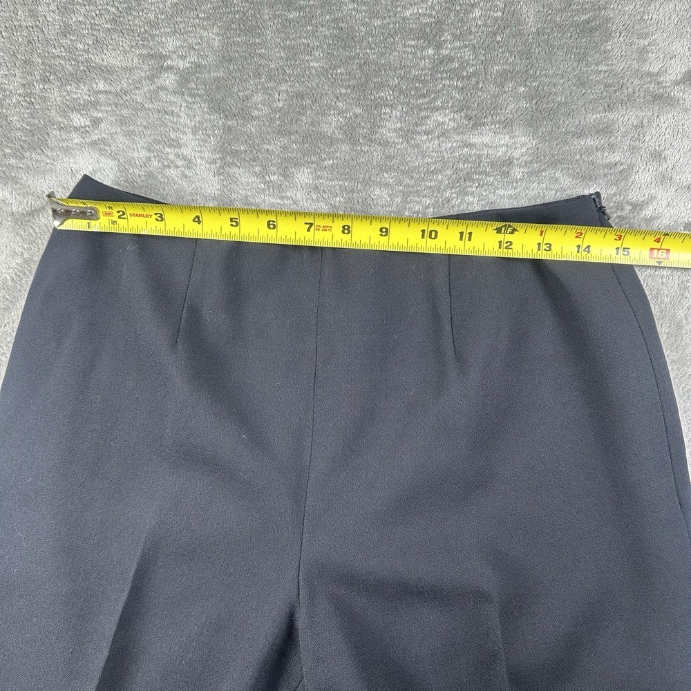 VTG 90s Carlisle 100% Wool Pants Women's 6 Black‎ Lined Side Zip Career Preppy - Picture 5 of 14
